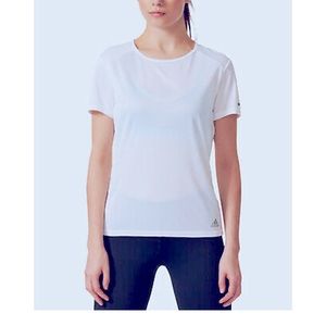 Adidas white running climalite shirt